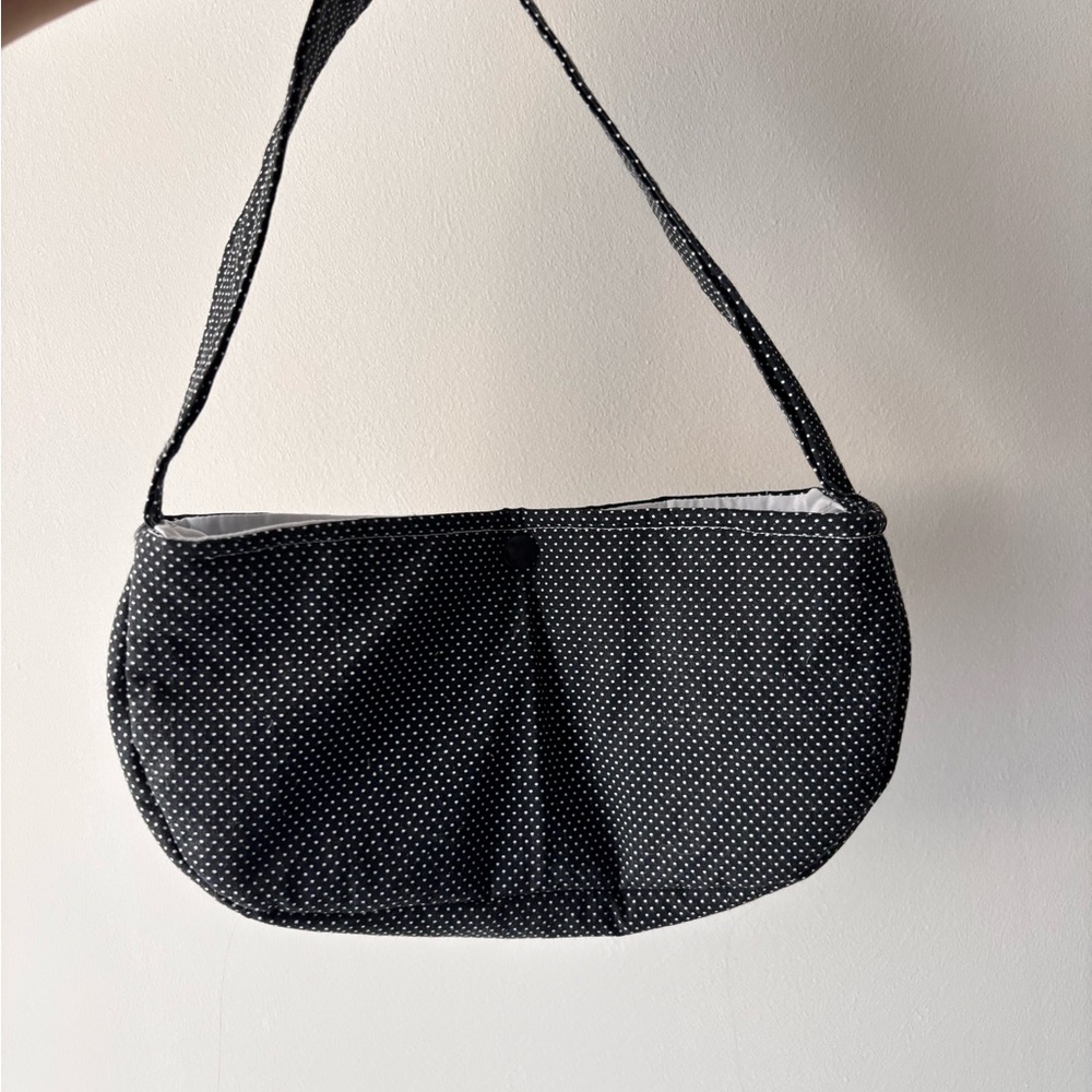 Elegant Black Polka Dot Women's Bag